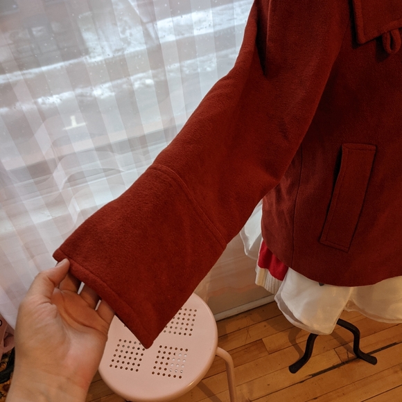 Trapeze shape wool coat - Picture 4 of 5